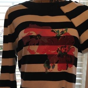 SoftSurroundings  Sweater Dress 🌺 blk/wht stripes